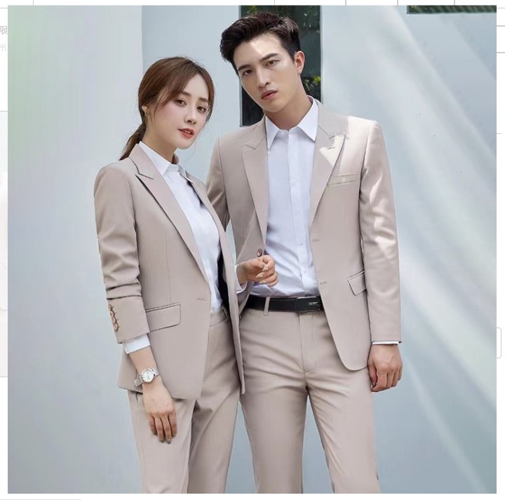 夏季企業員工西服工服定做