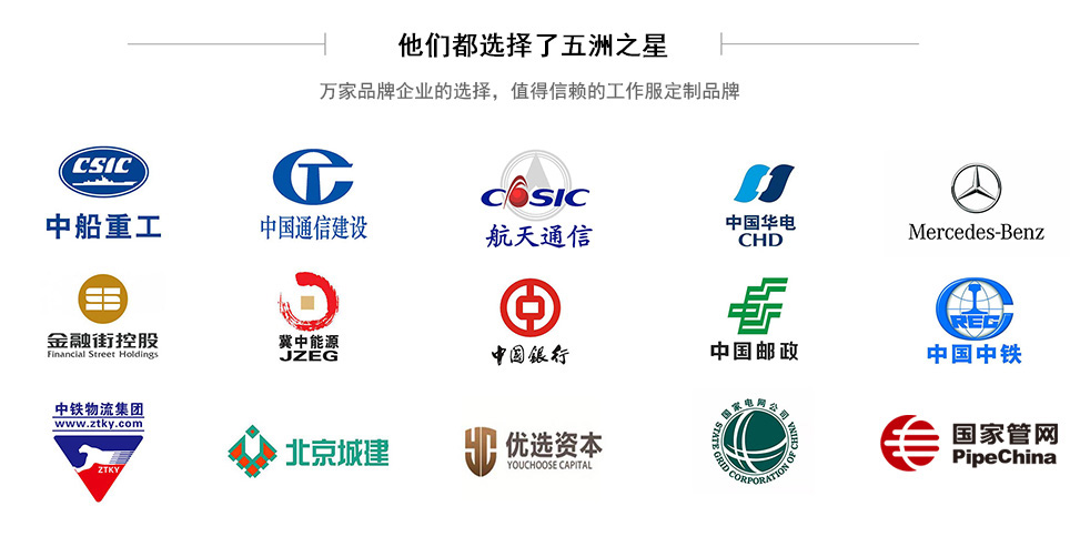 五洲之星定制防塵防靜電工作服合作企業(yè)案例