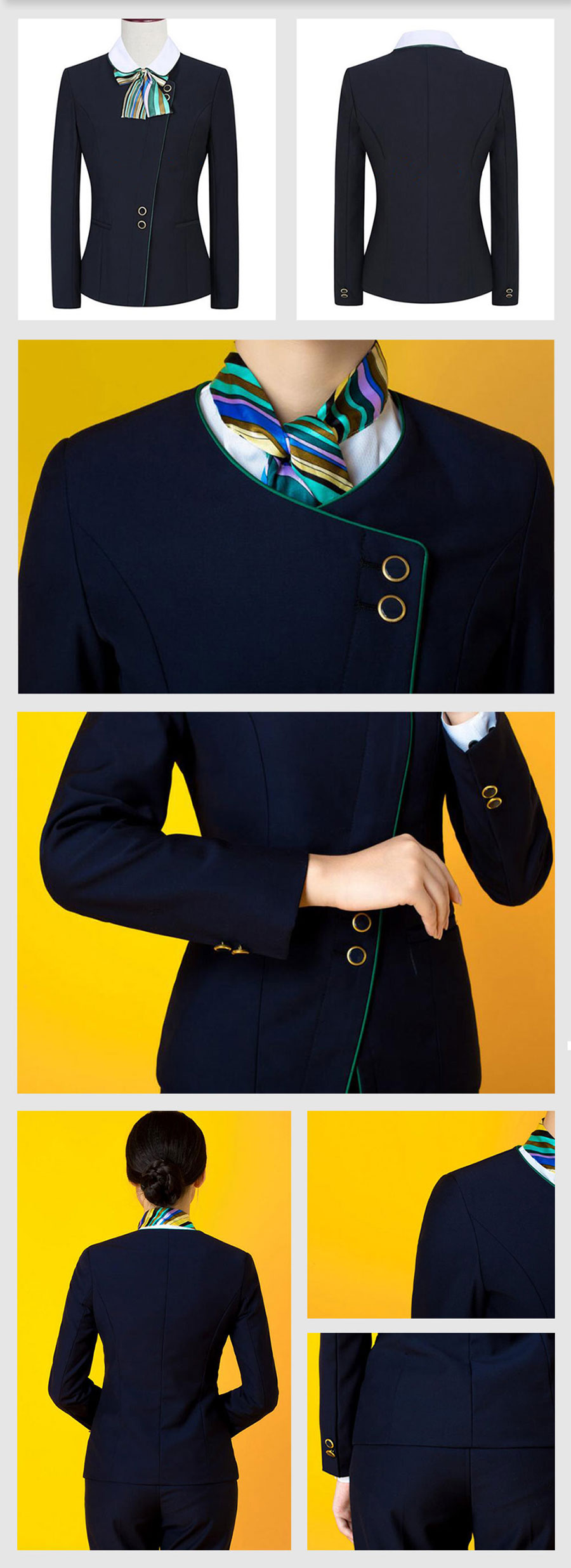 農行前臺職業(yè)制服套裝—款式圖片