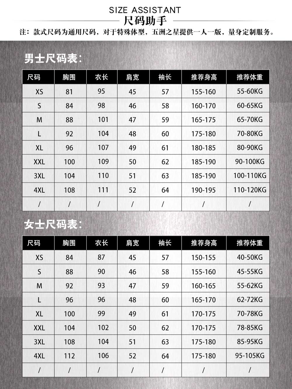 醫院醫生長袖白大褂—尺寸尺碼